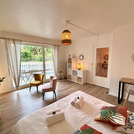 Nihal, Studio Proche Zenith Avec Parking Et Balcon Caen Exterior foto